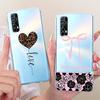 Для Realme 7 RMX2151 / Realme7 Pro RMX2170 Новый Чехол для Телефона в Простом Стиле Для Realme7 RMX2155 Прозрачный ТПУ Мягкий Силиконовый Чехлы