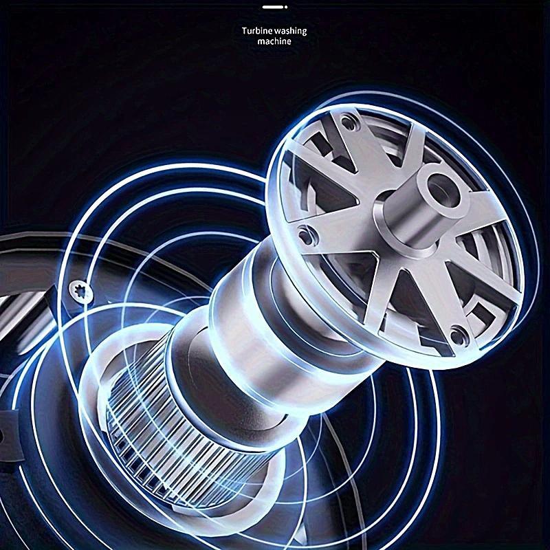Портативная мини-стиральная машина с питанием от USB - технология Turbo Soundwave для мытья фруктов и посуды, 30 Вт, компактный дизайн