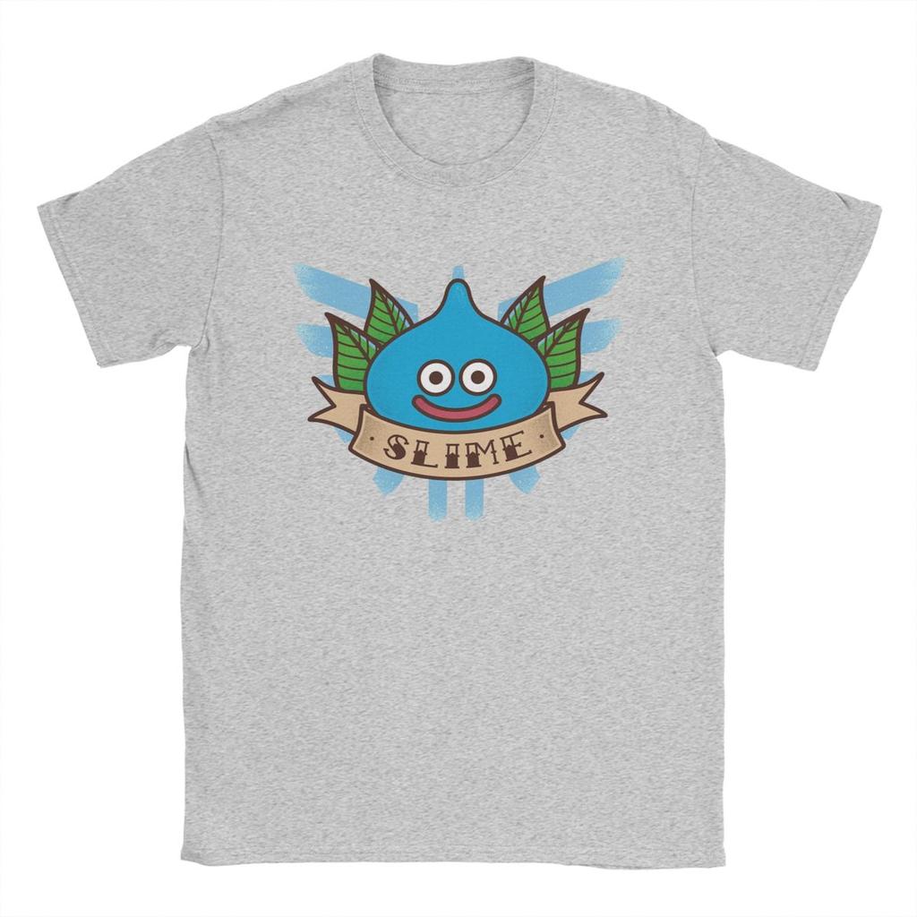 Футболки Slime Dragon Quest для мужчин Хлопковая юмористическая футболка с круглым вырезом Футболка с коротким рукавом Топы Идея для подарка