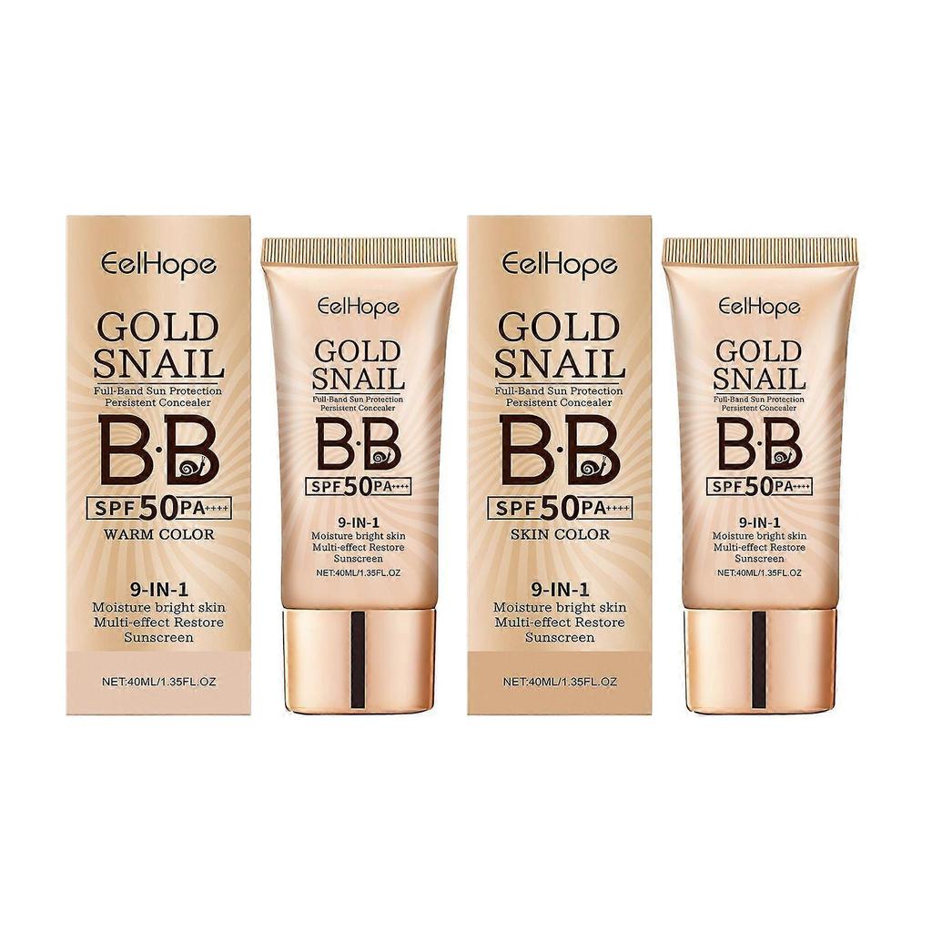 Gold Snail Protective BB Cream SPF Moisturizing Concealer, Natural Skin Tone, Waterproof