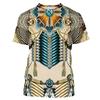 Мужские футболки в индийском стиле с 3D принтом в стиле ретро, ​​футболка с короткими рукавами и индийским узором, модные топы
