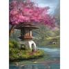 Сакура 5D DIY Алмазная картина Полная рукоделие Вышивка Крестом