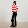 Полосатый кардиган с длинным рукавом Gejin для женщин