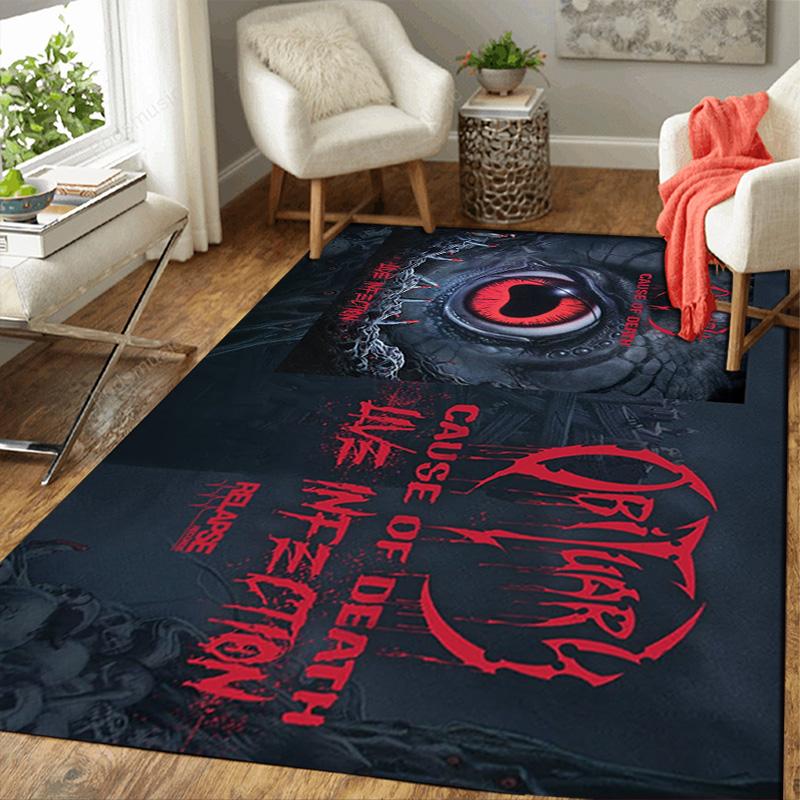 Obituary Rug Floor Mat for Living Room or Bedroom Soft and Comfortable Carpet a Gift for Birthday and Holiday.MFF0918070