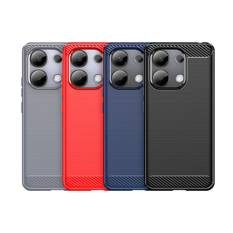 Чехол-накладка для Redmi Note 13 4G Xiaomi Redmi Note 13 Pro Plus 5G Capas Противоударный Мягкий ТПУ из углеволокна Fundas Redmi Note 13 Pro