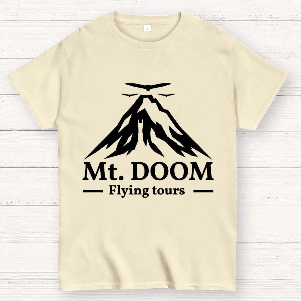 Mt. DOOM Flying tours Cotton Summer Casual Cool Loose T-Shirt
