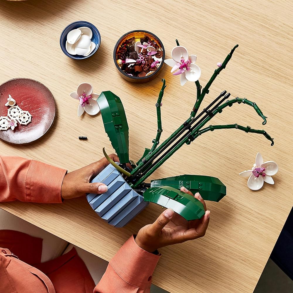 Конструктор LEGO Botanical Орхидея 10311 Декоративная цветочная композиция для интерьера дома Подарок для мужчин и женщин