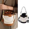 Модная женская большая вместительная сумка с принтом, сумка-ведро на одно плечо, женская универсальная сумка