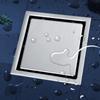 4.33 Inch Floor Drain Square Shape Bathroom Drain Anti-Odor Shower Drain  Garage