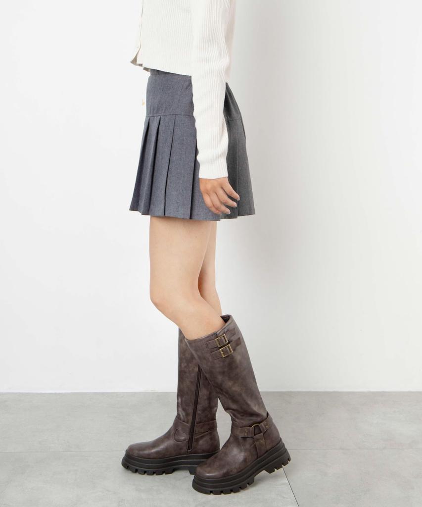 WEGO Платформа Длинная платформа Плюс Корейский стиль Тип D Коричневые Женские Ботинки, Ботинки, Обувь, Размеры, Девичий, Стиль, Удлиняющие ноги, Улучшающие, Подарок, Весна,