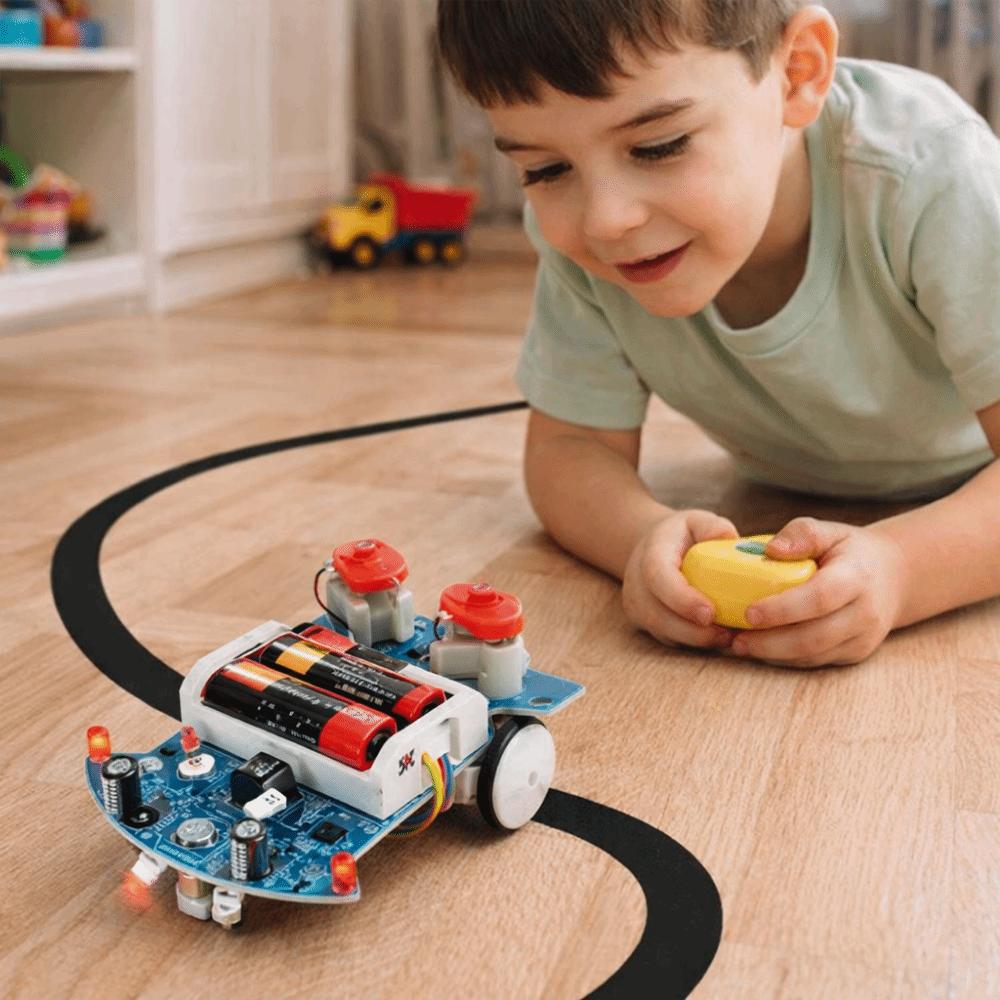 Умный Патруль D2-5 Интеллектуальный Следящий Автомобиль DIY Набор Робот Следующий по Линии Научная Выставка