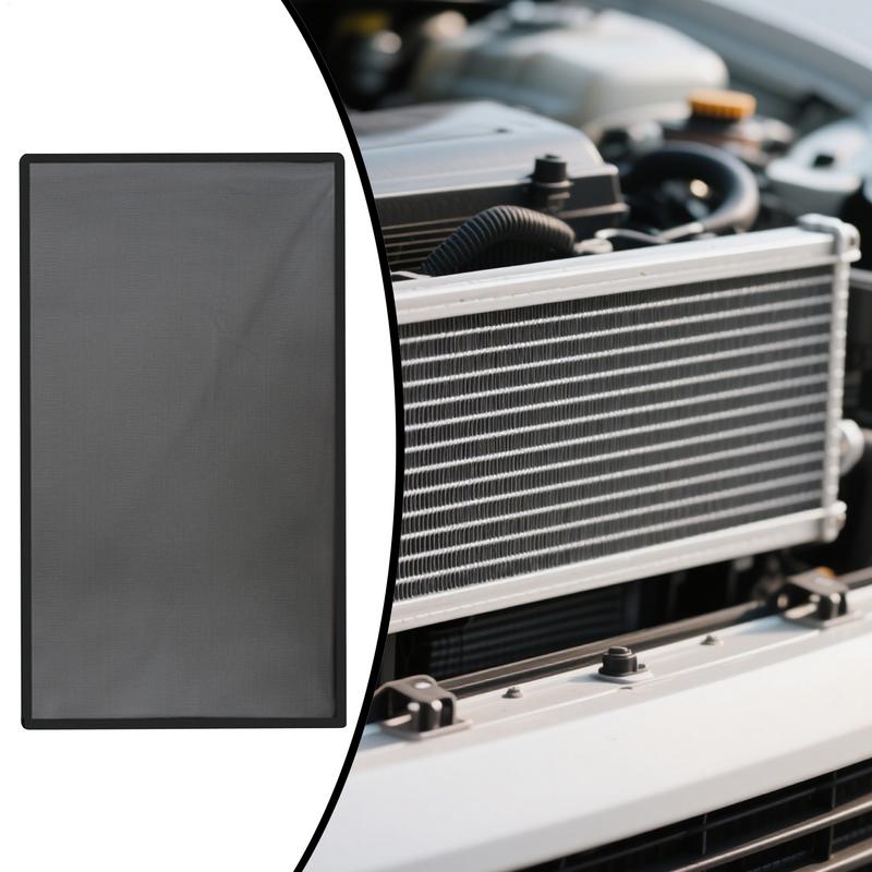 Сетчатая вставка решетки радиатора Защитная сетка для автомобиля 27,6x19,7 дюйма Защитная сетка вентиляционного отверстия капота Модификационные детали для отверстия автомобиля Грузовики