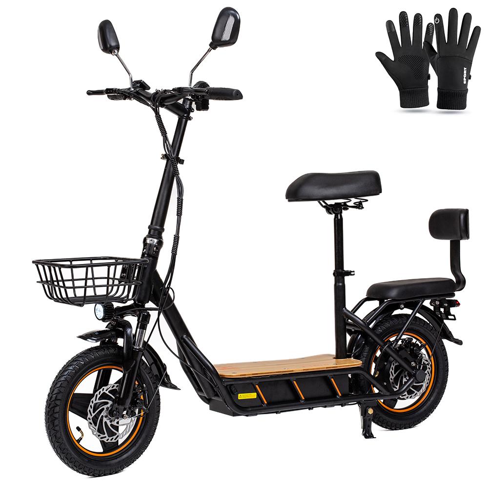 Электросамокат для взрослых Kukirin C1 Pro 800W Мотор Максимальная скорость 45км/ч С задним диваном и передней корзиной 48В 26Ач Запас хода 100км Нагрузка 120кг Новый