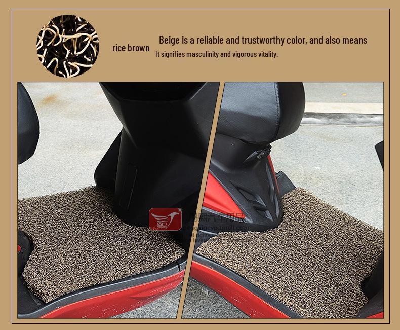 Thickened Silk Non-Slip Footrest Pad for Kymco LIKE180 Scooter, Rainproof