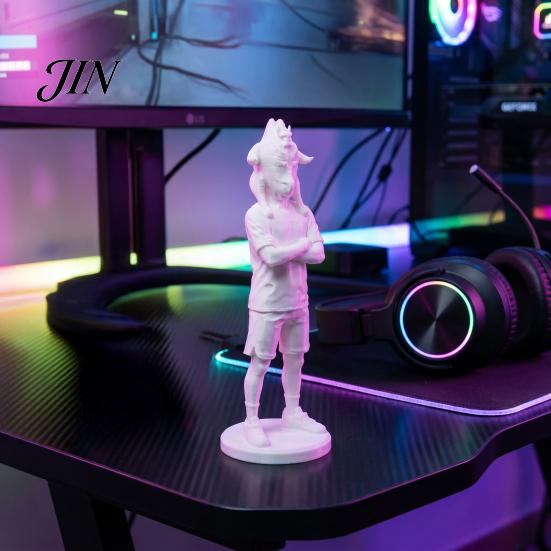 Забавная настольная фигурка, 3D-печать, фигурка-новинка с головой курицы, коллекционный настольный орнамент для декора полки в доме или офисе