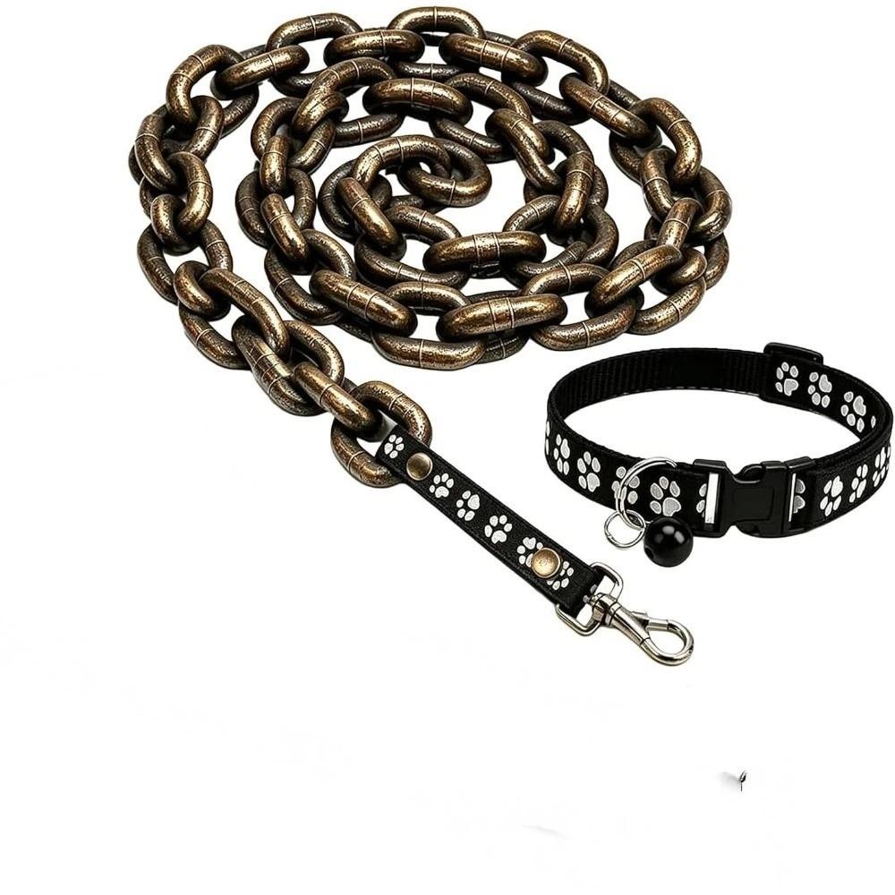 Lightweight Simulated Giant Chain Pet Leash Plastic Dog Traction Rope Halloween Props