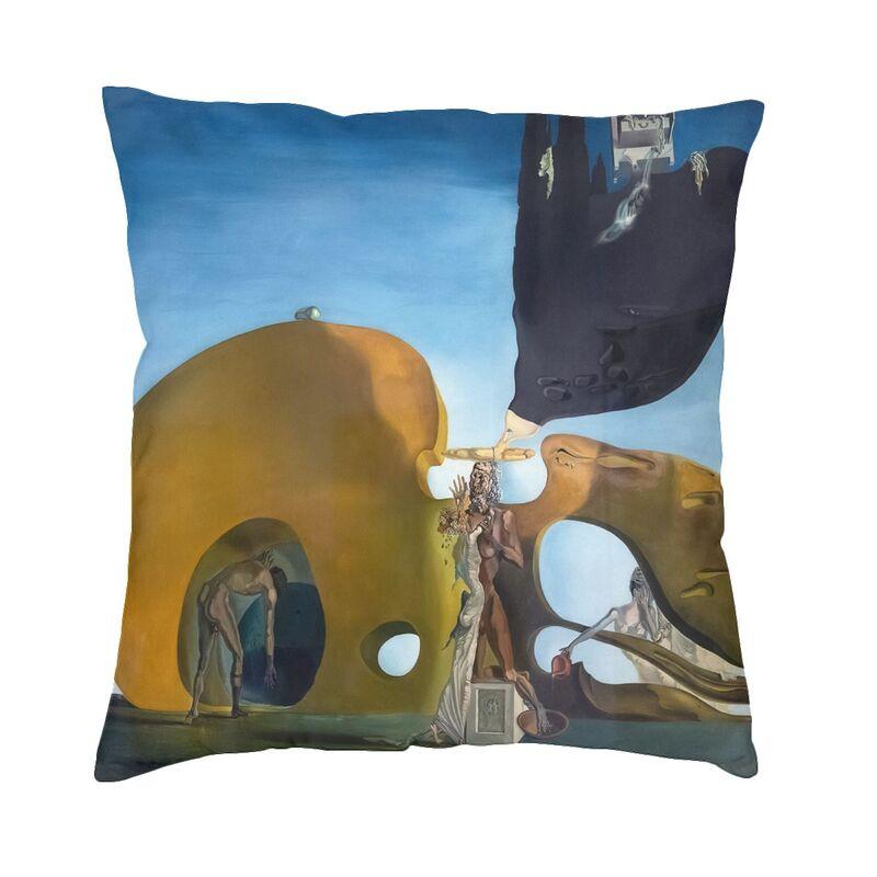 The Persistence Of Memory Cushion Cover 45X45Cm Salvador Dali Painting Art Velvet Cute Pillow Cases For Sofa Home Decor