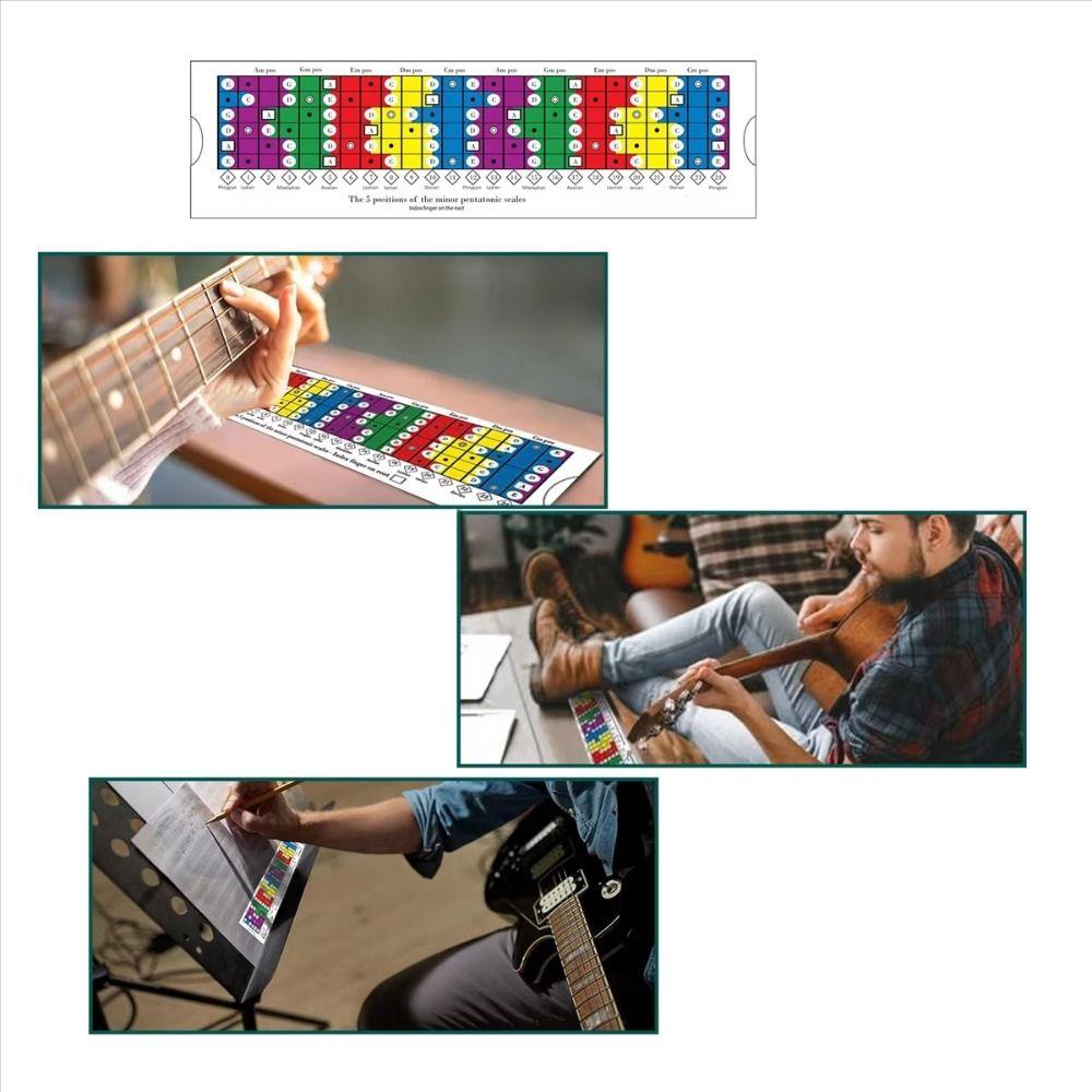 Music Theory Guitar Scales Ruler Diatonic and Mode Guitar Learning Ruler For Practice