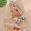 Women Slippers Summer Luxury Women Shoes Slides Women Jelly Flip Flops Wedge Beach Platform Slippers Designer Glitter Sandals