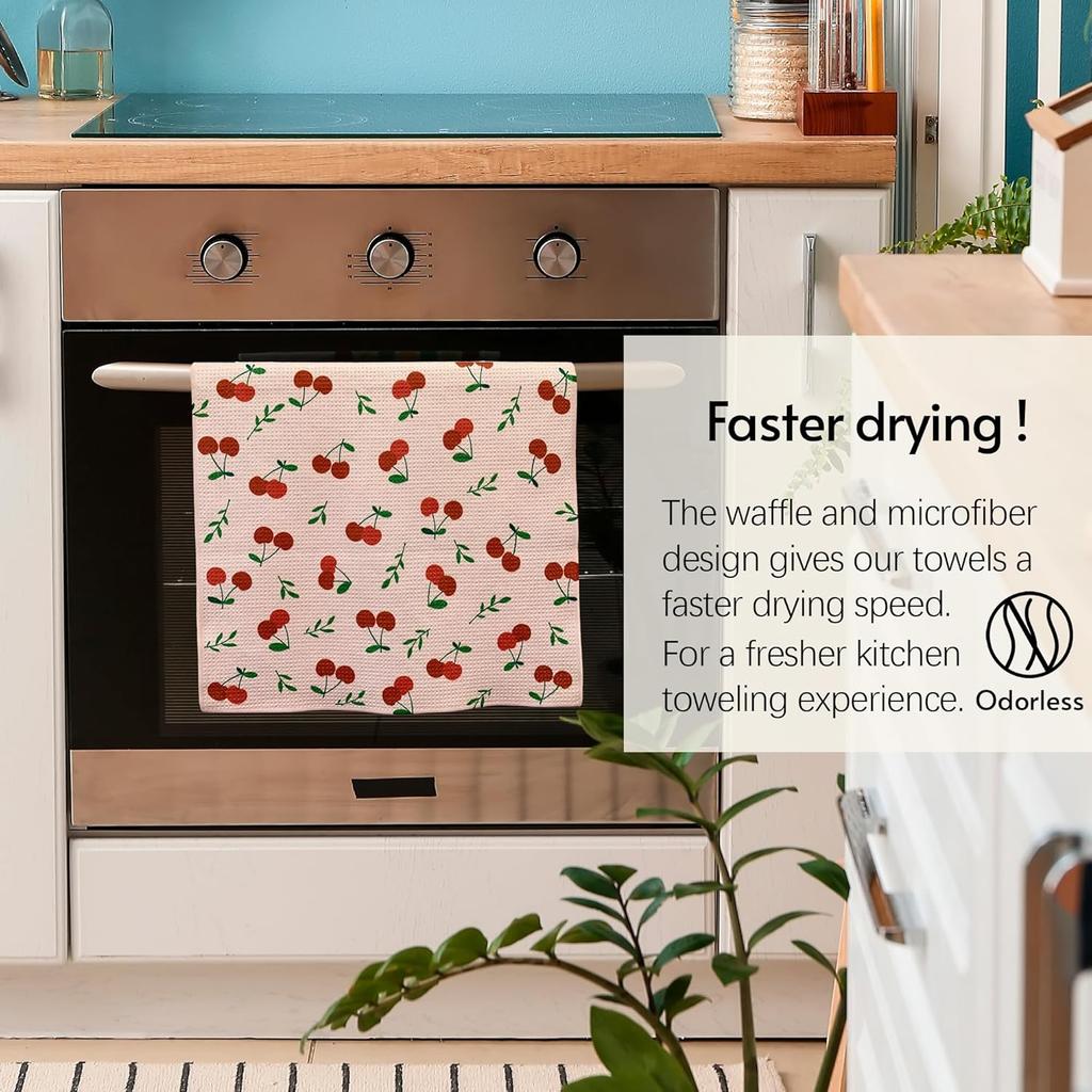 Кухонные полотенца для сушки, 18" x 30" из быстросохнущей микрофибры, кухонные чайные полотенца, кухонные полотенца для сушки посуды, превосходная впитываемость