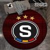 Ковер с круглым рисунком AC Sparta Praha Ковер для гостиной, спальни, дивана, игровой комнаты Декор Нескользящий коврик для пола