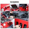 Замок капота JK для Jeep Wrangler, запирающиеся защелки капота для Jeep Wrangler JK JKU 2007-2018, защита от кражи, устранение дрожания капота, металл