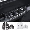 For Alfa Romeo Giulia 2017 2018   LHD Carbon Fiber Style Car Glass Lift Switch Panel Decorative Frame Auto