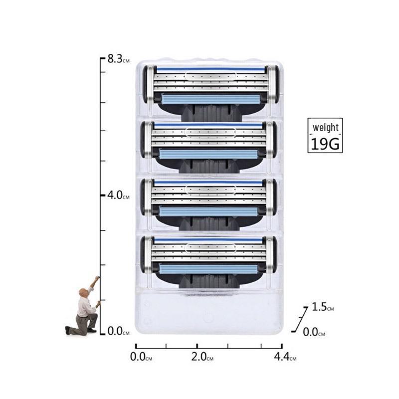 Трехслойная мужская бритва Fengsu 3, 4 шт. в наличии