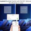 Tuya Moes Glass WiFi Wall Touch Panel Smart Light Switch 6 Gang RF Wireless Muilti-Control Compatible with Alexa Google Home
