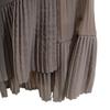 SNIDEL Long Length Irregular Pleated Skirt Gray Women Used