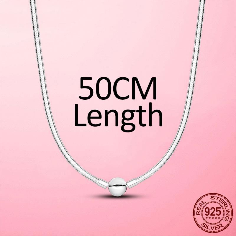 Female Jewelry Sets 925 Sterling Silver Snake Chain Clasp Bracelet for Women Necklace Chain Link Jewelry Set Women Fine Jewelry