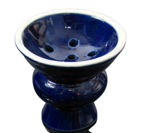 Hookah Bowl for Shisha, Ceramic, Large Blue