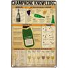 Silver Palate Champagne Vintage Retro Metal Tin Signs Vintage Wall Decor Metal Plaque Poster For Home Club Bar Pub Tavern Coffee