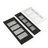 Black Silvery Aluminium Alloy Rectangular Ventilation Grille Vents Wardrobe Shoe Cabinet Ventilation Grid Closet Core Vents