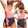 One-piece swimsuit, tri-color, one-piece swimsuit, women's slimming shaping suit, m