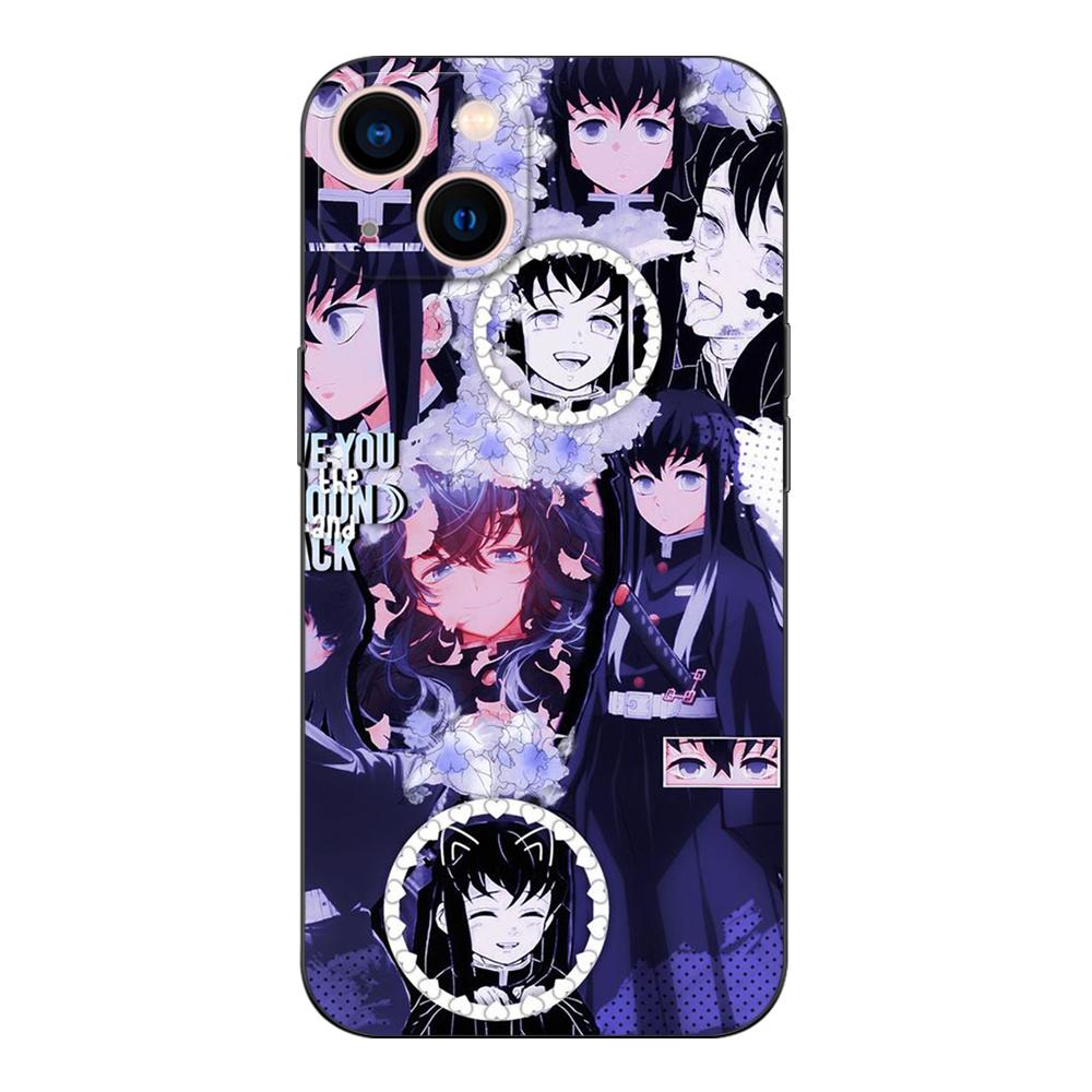 Черный ТПУ чехол для Vivo Y85 Y89 Y91C Y90 Y91i Y91 Y95 Y93 Y93S 5G Y83 T1X 4G Задняя крышка Токито Муичиро