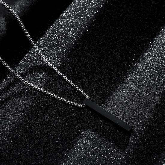 Мужское ожерелье из нержавеющей стали, однотонная цепочка, мужской кулон, подарок