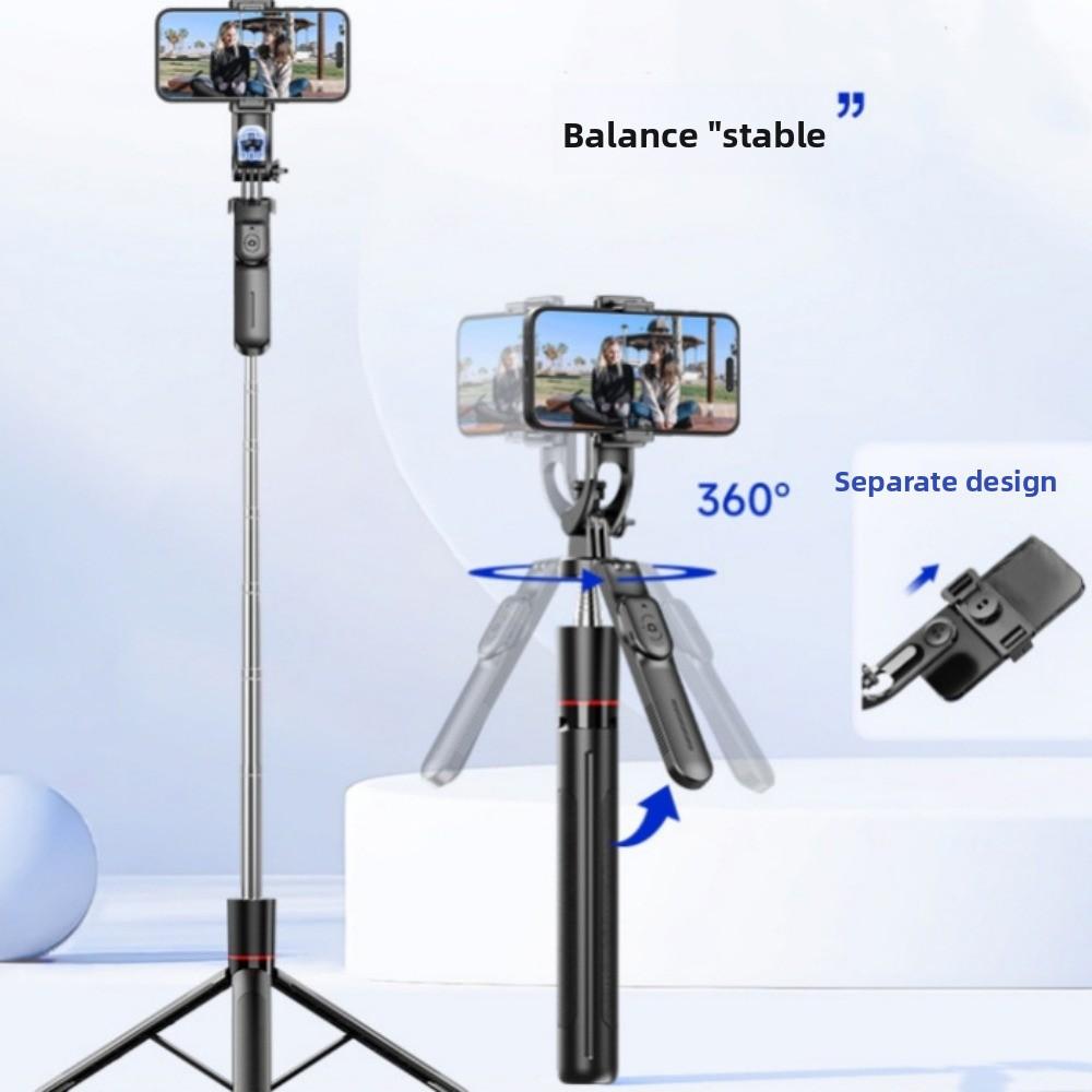 1.7m Telescopic Selfie Stick 360° Rotating Selfie Stick Tripod  Vlog Photography