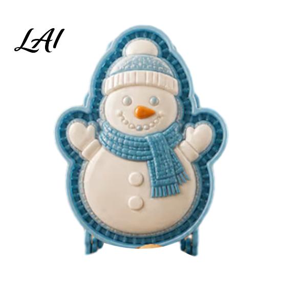 Christmas Cookie Cutters Mini Pie Mold for Hand Pies Holiday Gingerbread Man House Santa Claus Dough Stamp Baking Press Tools Pastry Cookies,