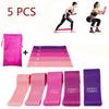 Premium Latex Gym Resistance Bands Set For Fitness And Physio In Elegant Pink Tones