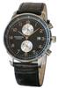 Часы-хронограф Grandeur 10 ATM с кожаным ремешком и водонепроницаемым ремешком OSC051W2 Black x Leather [GRANDEUR] Мужские серебристо-черные