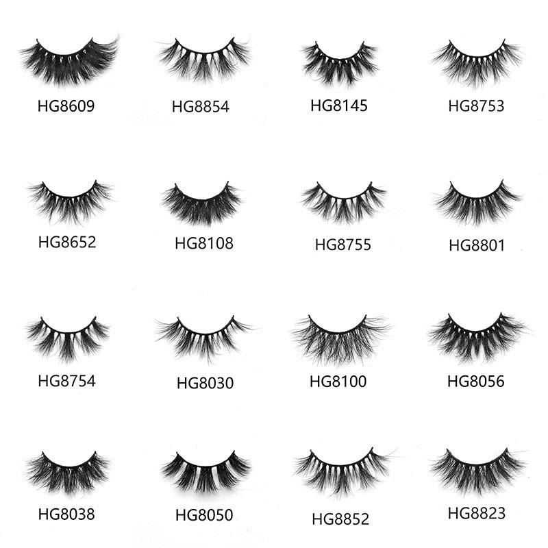 20mm Mink Hair False Eyelashes European And American Multi -Layer Thick Cross Curly Messy False Eyelashes