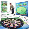Chippings Golfs & Dart Practice Mat Game Golfs Training Mat with Sticky Ball