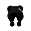 Bear Ears Little Bear Ears Hat Fluffy Winter Plush Hat Fashion Knitted Cap  Streetwear