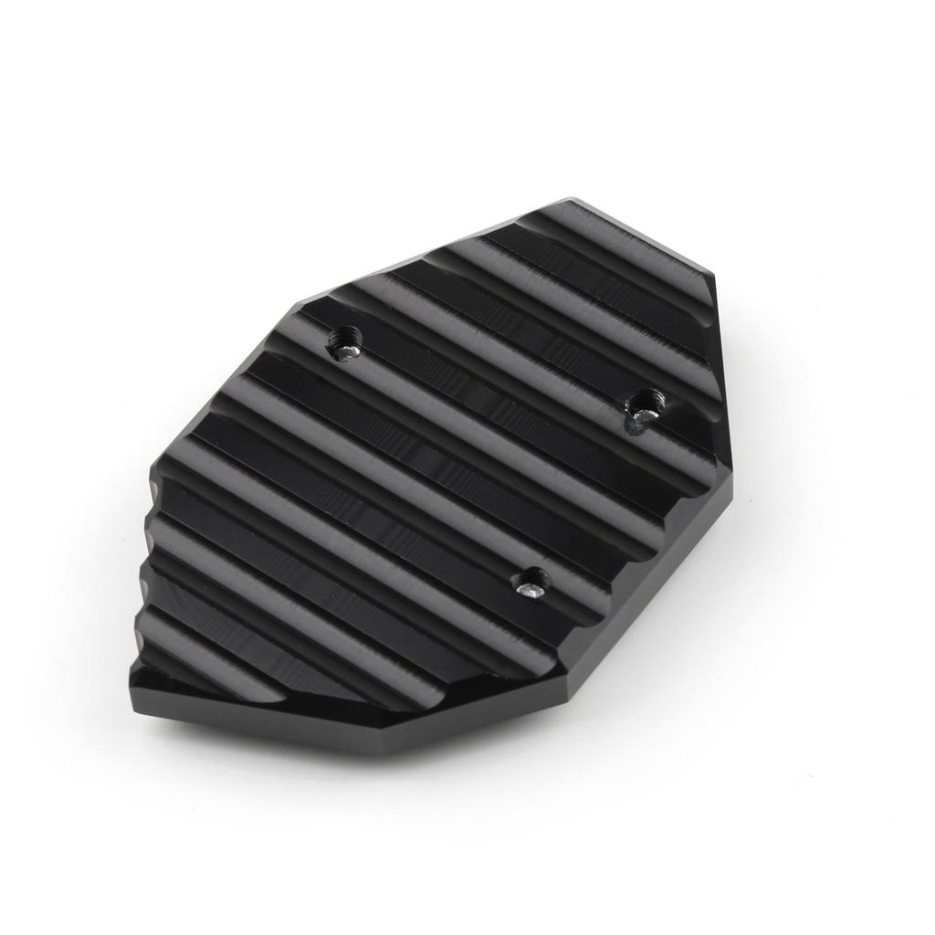 Bruce & Shark Kawasaki ZX-14R/ZZR1400 GTR1400 Side Stand Kickstand Plate Pad End Black