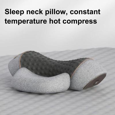 Подушка для массажа шеи, облегчение боли в глубоких тканях, массажер с подогревом от USB, для мужчин и женщин, для улучшения сна, подушка с эффектом памяти и поддержкой шеи и плеч