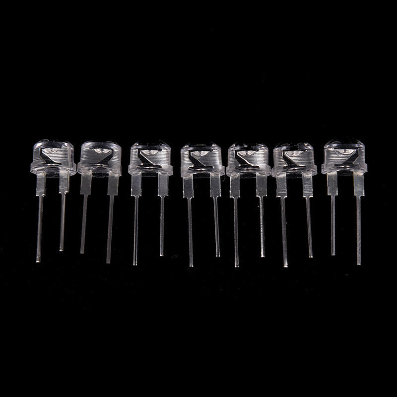 50 шт./лот 8 мм супер белая яркая соломенная шляпа яркая лампа с диодом