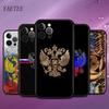 Чехол с гербом России и российского флага для Apple iPhone 13 12 Mini 7 8 11 Pro Max X XS XR 6 6S Plus SE 2020, мягкий чехол для телефона, черный чехол