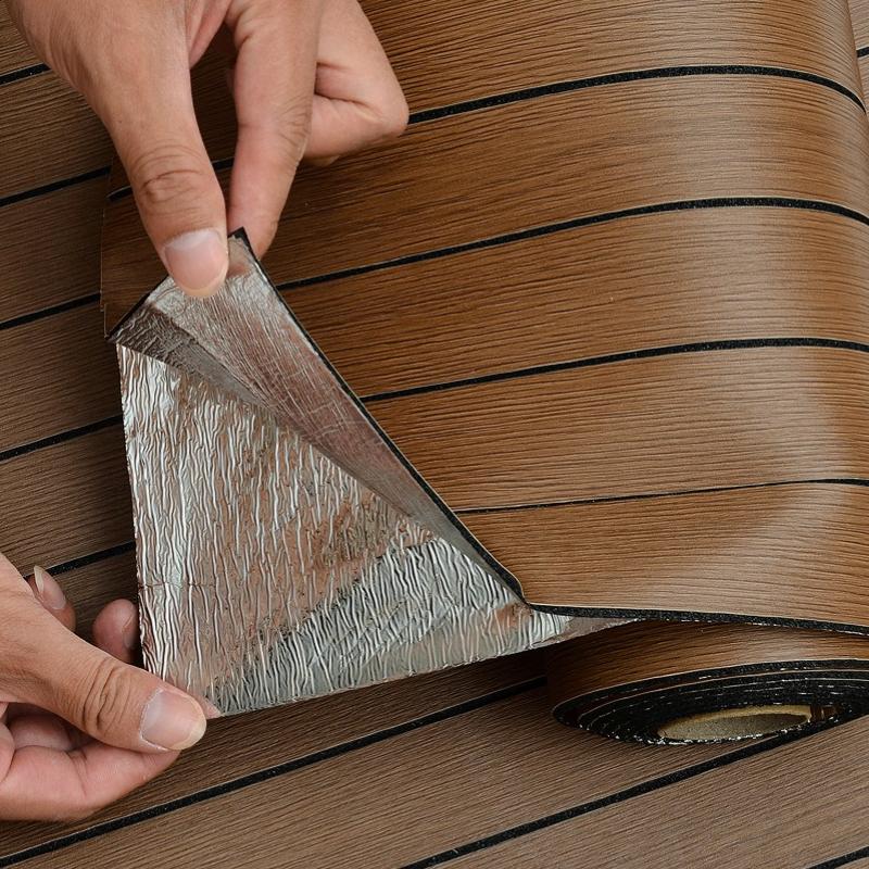 3D Деревянная Стеновая Панель, Самоклеящиеся Вспененные Утолщенные Обои, Наклейка на Стену для Домашнего Декора, Очистить и Приклеить, Легко Чистить и Резать