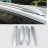 4pcs For Toyota Highlander 2008 -2013 Silver Roof Rack Rail End Cover Cap Shells